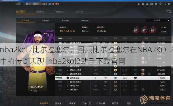 nba2kol2比尔拉塞尔，回顾比尔拉塞尔在NBA2KOL2中的传奇表现  nba2kol2助手 --- 官网