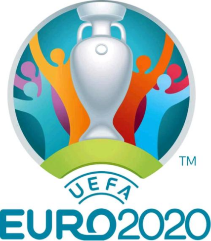 欧洲杯足球赛的标志由一个足球和一个欧洲地图组成